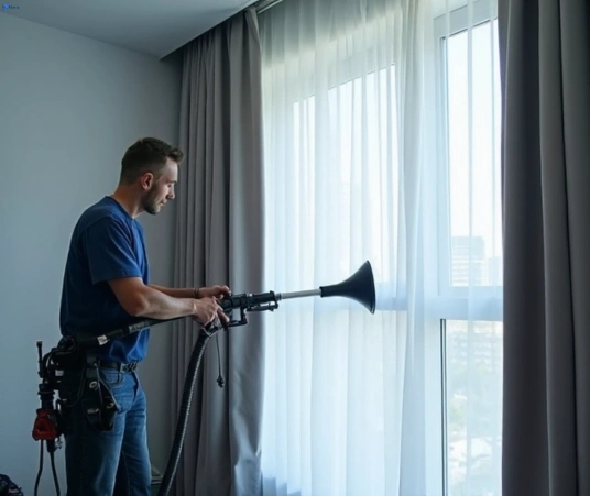 Professional curtain stain removal process equipment Matty Curtain Cleaning worongary